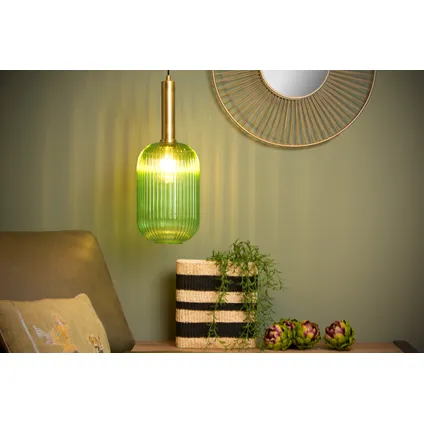 Lucide hanglamp Maloto groen ⌀20cm E27 3
