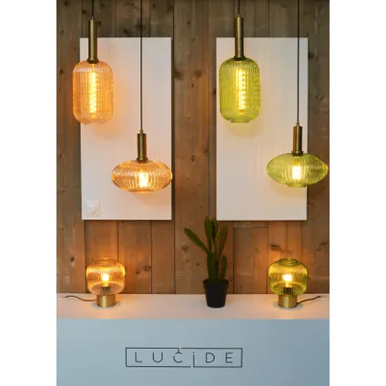 Lucide hanglamp Maloto amber ⌀20cm E27 5