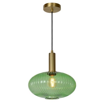 Lucide hanglamp Maloto groen Ø30cm E27