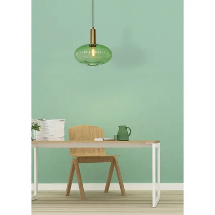 Lucide hanglamp Maloto groen ⌀30cm E27 2
