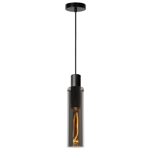 Lucide hanglamp Orlando gerookt glas ⌀10cm E27