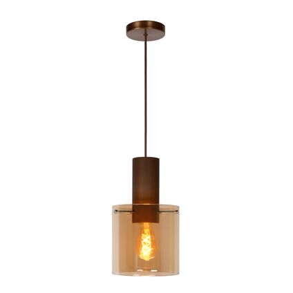Lucide hanglamp Toledo amber ⌀20cm E27