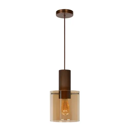 Lucide hanglamp Toledo amber ⌀20cm E27 2