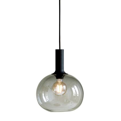 Nordlux hanglamp Alton zwart transparant E27 ø25cm