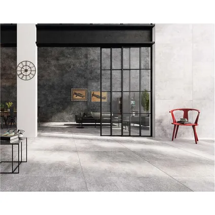 Wand- en vloertegel Urban Grey groot - Keramiek - Grijs - 60x120cm - Pakketinhoud 1,44m² 2