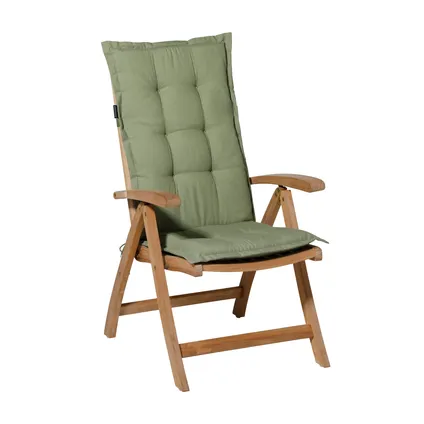 Coussin chaise de jardin Madison Panama vert 123x50cm 3