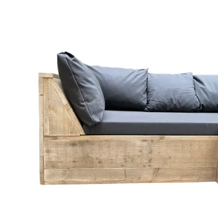 Wood4you - Loungeset 6 - 200x210 cm - L-vorm incl. plofkussens 3