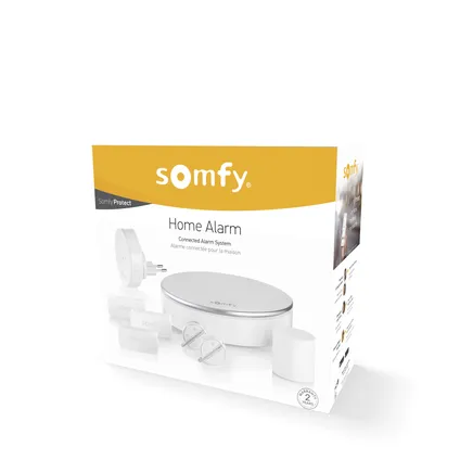 Kit d'alarme Somfy  Home Alarm sans fil blanc 4