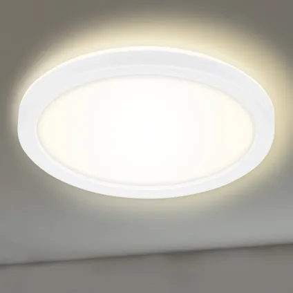 Briloner plafondlamp Slim LED Panel wit ⌀19cm 12W 2