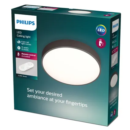 Philips plafondlamp bruin led ⌀43cm 32W 2
