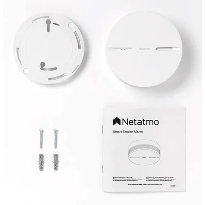 Détecteur de fumée intelligent Netatmo blanc 25