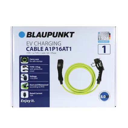 Câble de recharge Blaupunkt EV type1-2 16A 1 phase 4