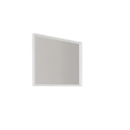 Miroir avec cadre Allibert Delta blanc mat 80cm