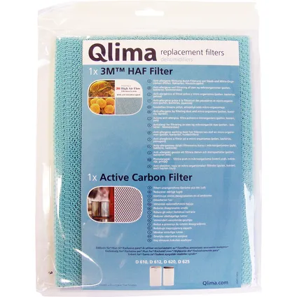 Filterset Qlima ontvochtiger D6-series