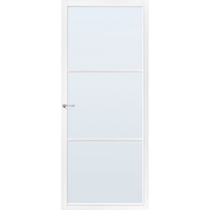 CanDo Capital binnendeur Dover wit blank glas opdek rechts 78x201,5 cm