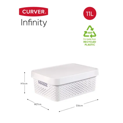 Curver opbergbox Infinity Recycled Dots 11L 4