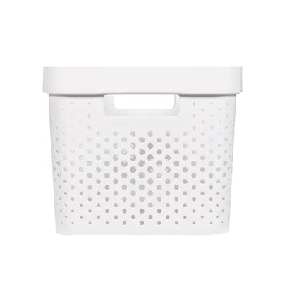 Curver infinity box dots 17L - 100% recycled wit 3