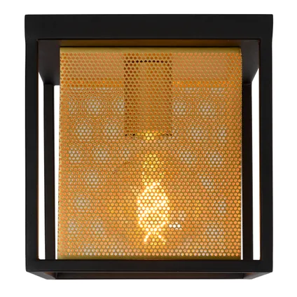 Lucide plafondlamp Sansa zwart goud E27 2