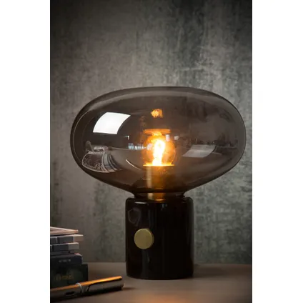 Lucide tafellamp Charlize zwart marmer ⌀23cm E27 3