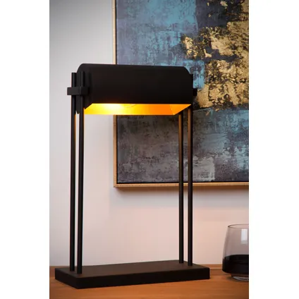 Lampe de table Lucide Elias noire E27 4