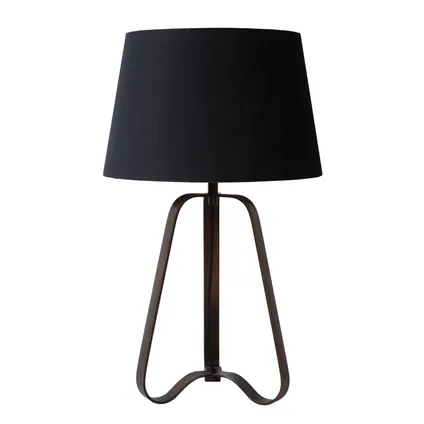 Lampe de table Lucide Capucino rouille/brun E27 2