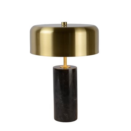 Lampe de table Lucide Mirasol noir Ø25cm 3xG9