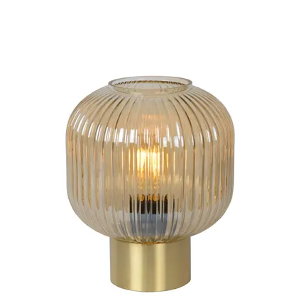 Lucide tafellamp Maloto amber ⌀20cm E27