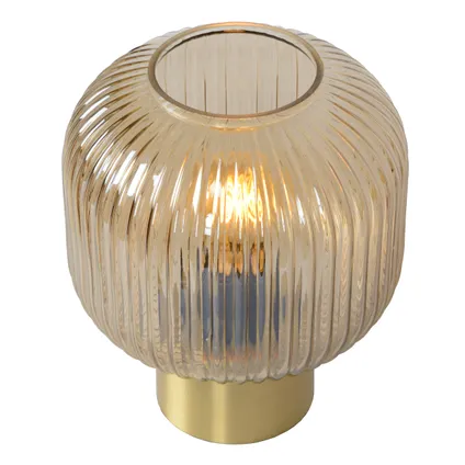 Lucide tafellamp Maloto amber ⌀20cm E27 4