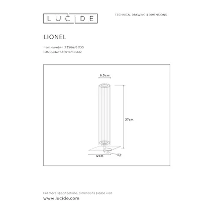 Lampe de table Lucide Lionel noire E27 6