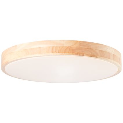 Brilliant plafondlamp Slimline hout ⌀49cm 60W