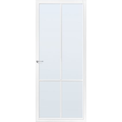 CanDo Capital binnendeur Topeka wit blank glas opdek rechts 93x201,5 cm