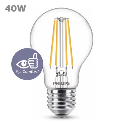 Ampoule LED Philips A60 blanc chaud E27 4,3W