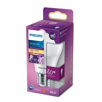 Ampoule LED Philips A60 E27 8W 3
