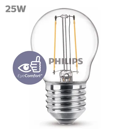 Ampoule boule LED Philips E27 2W