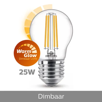 Philips LED kogellamp 3,2W E27 2
