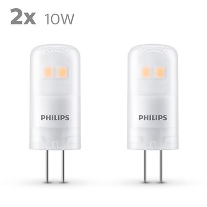 Philips LED capsule G4 1W warm wit - 2 stuks