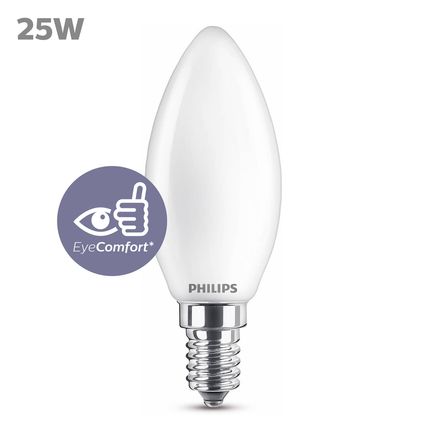Ampoule LED bougie Philips blanc froid E14 2,2W
