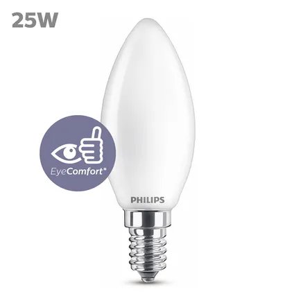 Ampoule LED bougie Philips blanc froid E14 2,2W