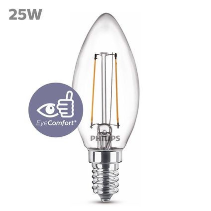 Philips ledlamp kaars E14 2W