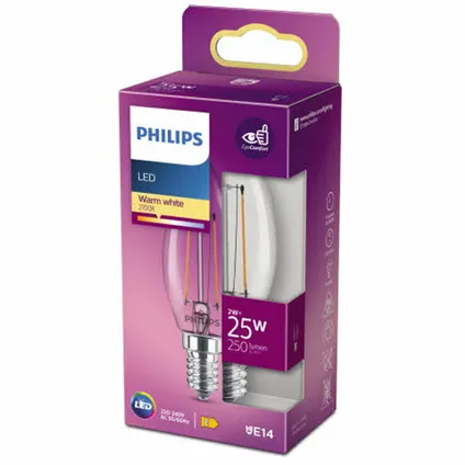 Philips ledlamp kaars E14 2W 5