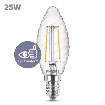Ampoule LED bougie Philips E14 2W