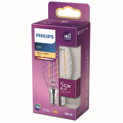 Philips ledlamp kaars E14 2W 5