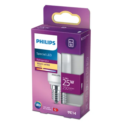 Ampoule LED pour réfrigérateur Philips blanc chaud E14 3,2W