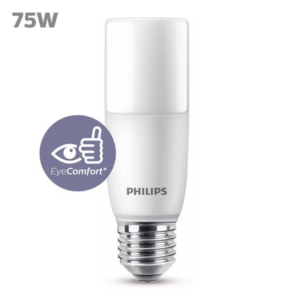 Ampoule LED crayon Philips blanc froid E27 9,5W