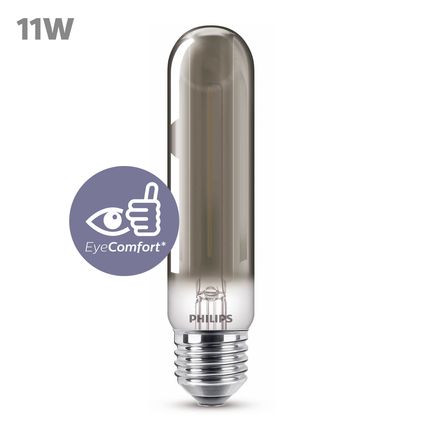 Ampoule LED crayon Philips noire blanc chaud E27 2,3W