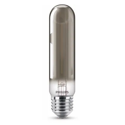 Ampoule LED crayon Philips noire blanc chaud E27 2,3W 2