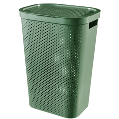Praxis Curver wasmand Infinity dots groen 60L - 100% recycled aanbieding