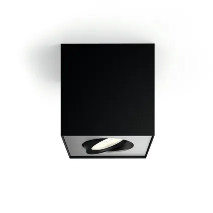 Spot LED Philips Box WarmGlow noir 4,5W 6
