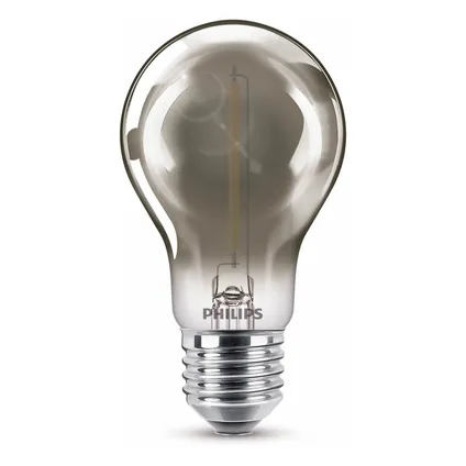 Lampe LED Philips noire blanc chaud E27 2,3W 2