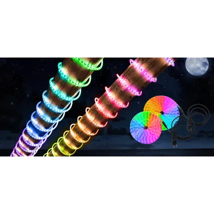 Globo lichtsnoer Light Tube LED gekleurd 9m 2